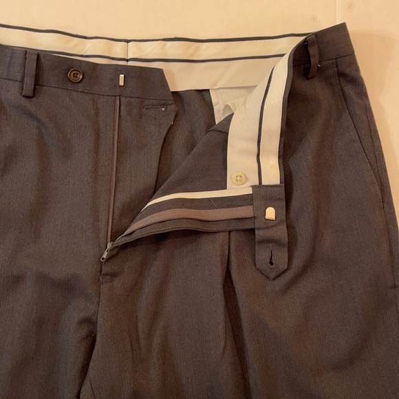 Ralph Ralph Lauren Dark Gray Pleat Front Dress Pants 42 x 32 - Picture 5 of 9